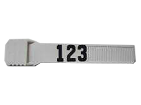 Bock's Multi-Loc Junior White Leg Bands - 1-4 Digit EW1149