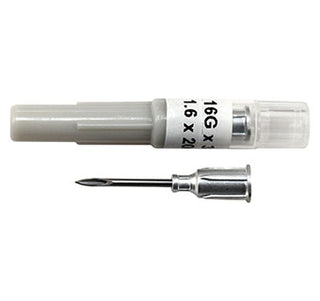 Aspen 16 Gauge x 3/4 inch Aluminum Hub Needles : 100ct