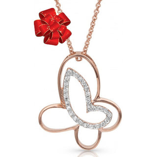 NC4131RG Rose Gold Butterfly Wonder Necklace