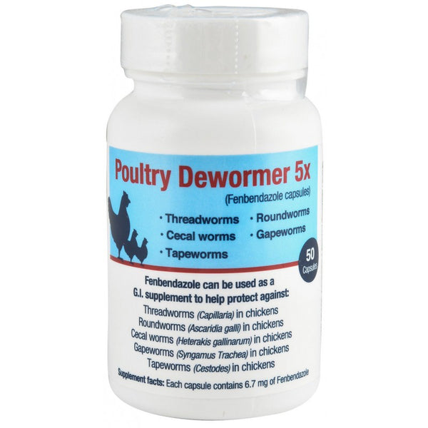 Poultry Dewormer 5X : 50ct