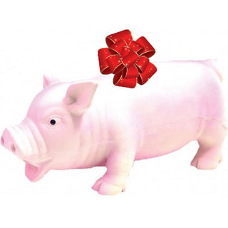 Rascal Grunting Pig Latex Dog Toy : 6"