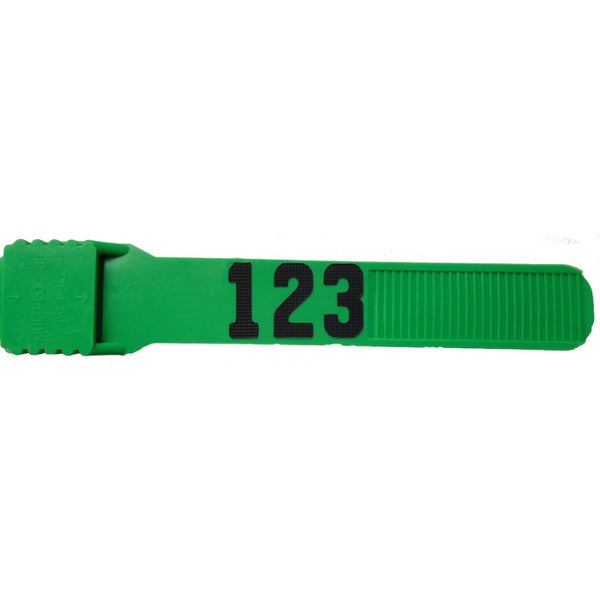 Bock's Multi-Loc Junior Green Leg Bands - 1-4 Digit EW1149