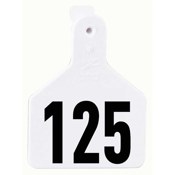 Z Tag Green No Snag Calf ID Tag - Numbered 101 - 125 : Pack of 25