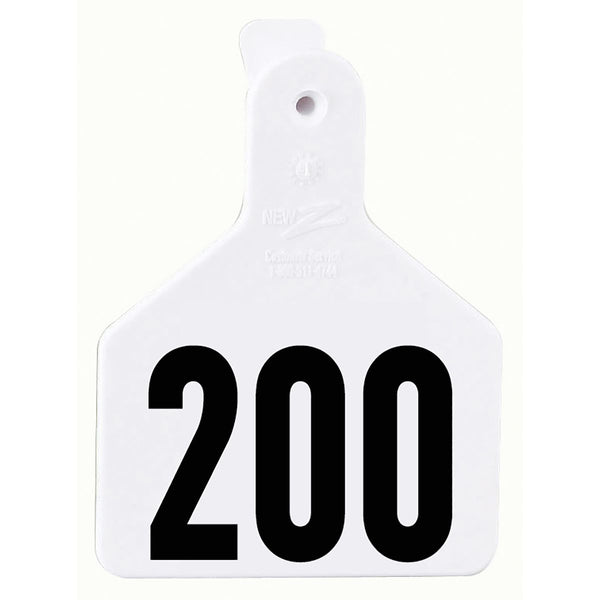 Z Tag Red No Snag Calf ID Numbered Tags 176 - 200 : Pack of 25