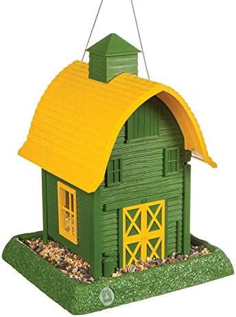 Wild Bird Feeder Small Green Barn : Holds 5lbs