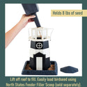 Wild Bird Lighthouse Feeder Black/White : Holds 8lbs