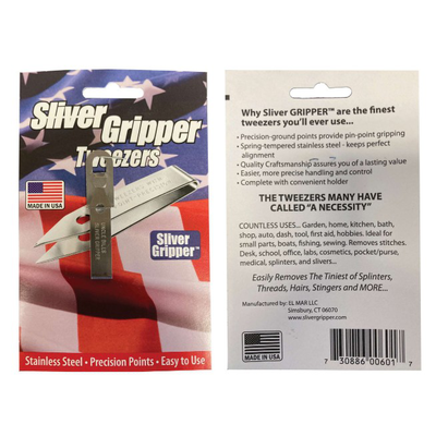 Uncle Bill's Sliver Gripper Tweezer