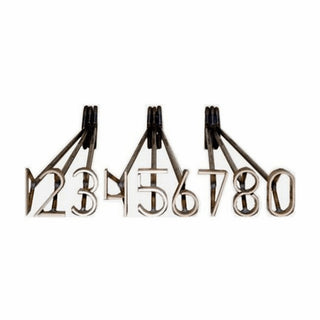 L & H Stainless Steel Branding Irons Number Set 0-9  4"