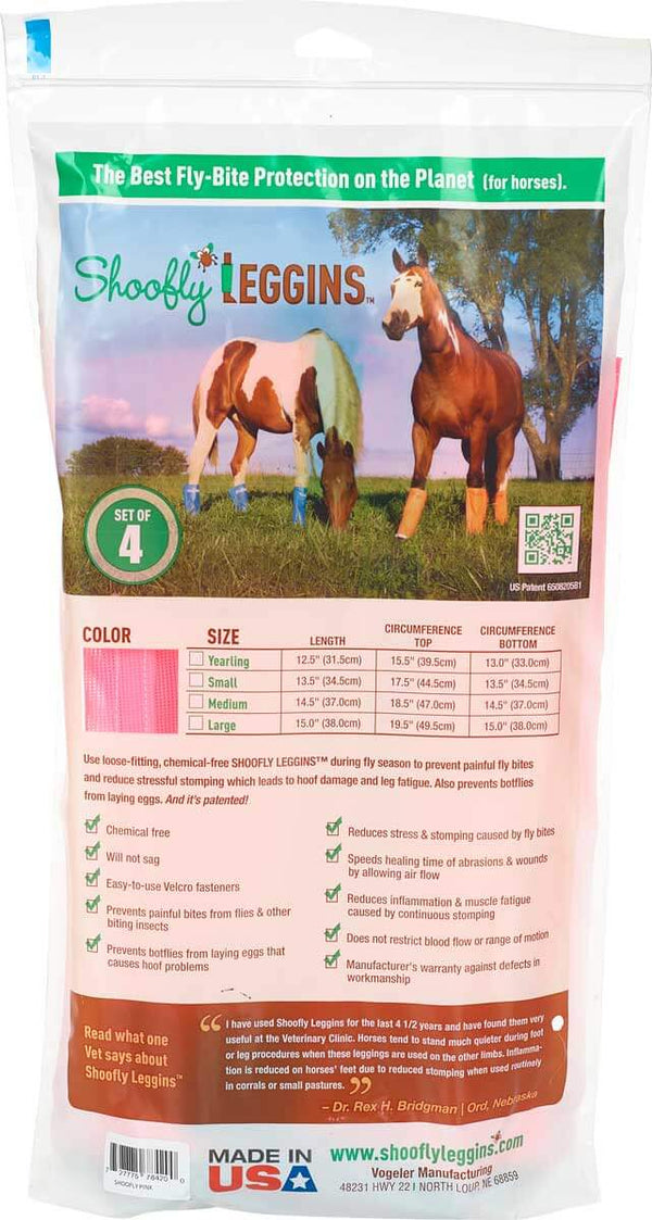 Shoofly Leggins Pink Medium 4ct