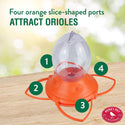 Perky Pet Oriole Nectar Feedre : Holds 32oz