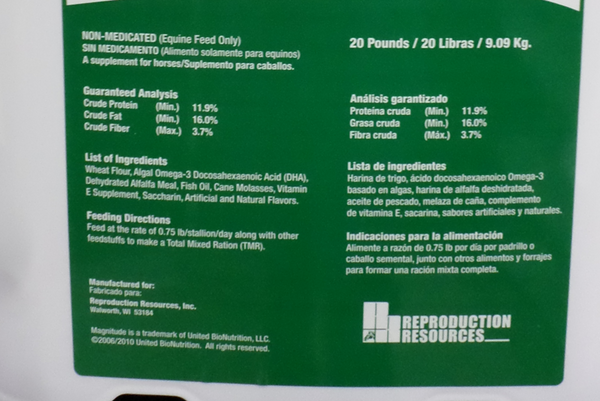 Magnitude Sperm Boosting Supplement : 20lb