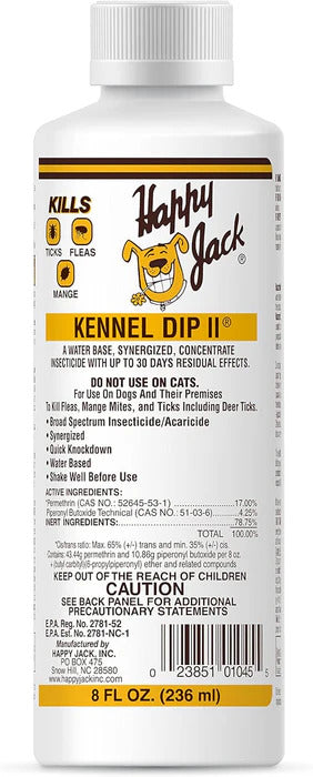 Happy Jack Kennel Dip II : 4oz