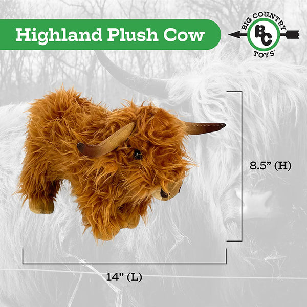 Stuffed Plush Toy Scottish Highland Cow BT021