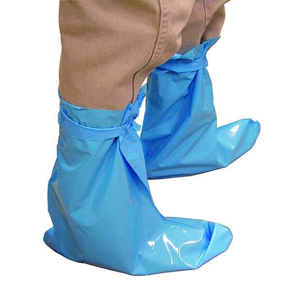 Jorvet Disposable Blue Plastic Boots XL : 50ct (25pr)