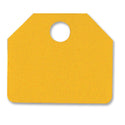 Yellow Plastic Blank Auction Sale Tags : 3" x 2.5" 1000ct