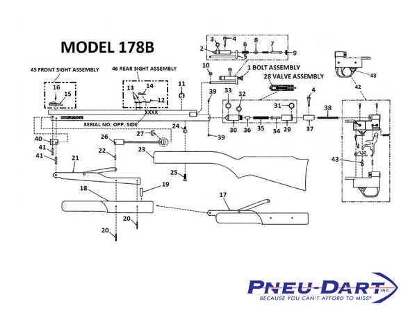 Pneu Dart Front Site Assembly ( New Style)