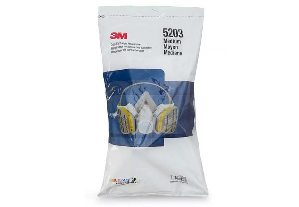 3M 5203 Half Face Respirator : Medium