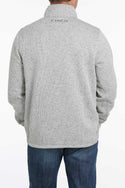 Cinch Men's Sweater Grey 1/4 Zip XLg