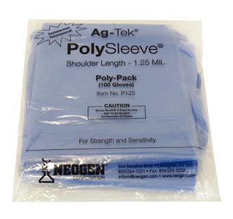 AgTek Poly Sleeve OB Sleeve  36" Blue 1.25mil : 100ct