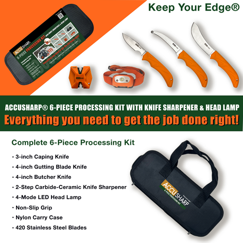 Accusharp Game Processing Kit : 6 Piece