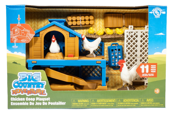 Big Country Toys Chicken Coop Playset: 11 Piece