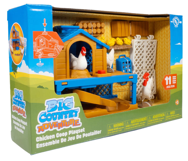 Big Country Toys Chicken Coop Playset: 11 Piece