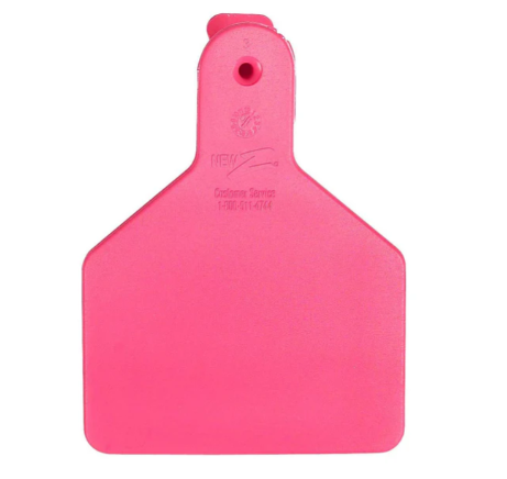 Z Tag Pink No Snag Cow ID Tag - Numbered 76 - 100: Pack of 25