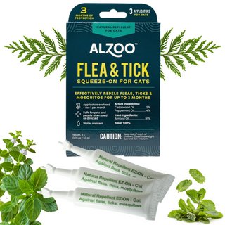 Alzoo Flea & Tick Squeeze On Cat : 3 pk