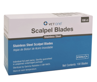 Vetone #10 Stainless Steel Scalpel Blades 100ct