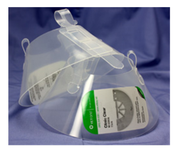 VetOne Clinic Clear Recovery Collar 30cm: 18inches to 22.25 inches