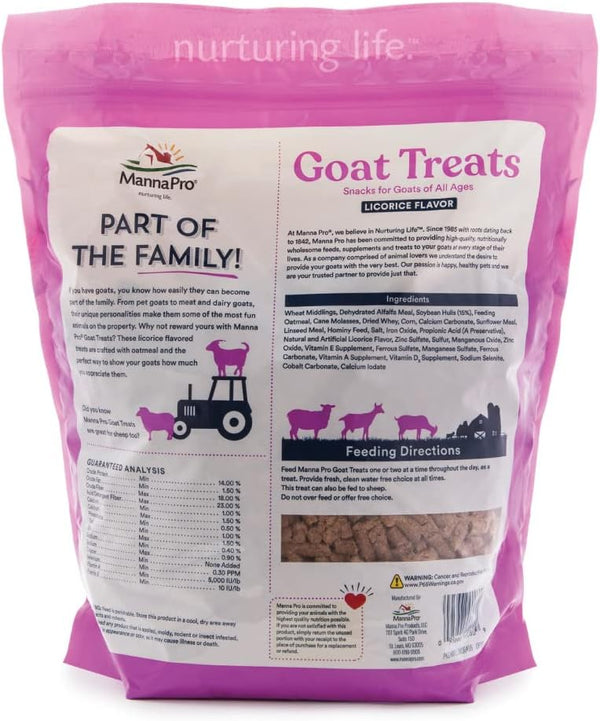 Manna Pro Licorice Goat Treats : 6lb