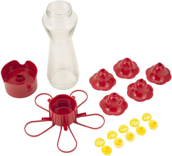 Perky Pet Hummingbird Pinch Waist Glass Feeder : 8oz