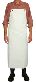 Apron White Hycar Nitrile  Full Length