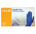 Aspen Nitrile Blue Large 3ml  Powder Free Exam Gloves : 100ct