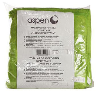 Microfiber Green Towels 12" x 12" : 25ct