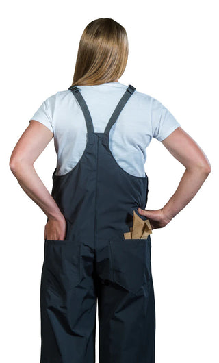 Udder Tech Waterproof Bibbed Overalls Black :Small