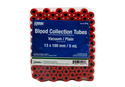 Blood Tube Vacutainer Standard Red 5ml : 100ct