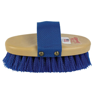 Blue Synthetic Grooming Brush w/ Strap