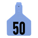 Z Tag Blue No Snag Calf ID Tag - Numbered 26 - 50 : Pack of 25