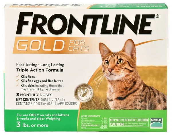 Frontline Gold for Cats 3lbs and Under : 6ct