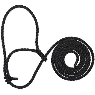 Rope Cattle Halter : All Black