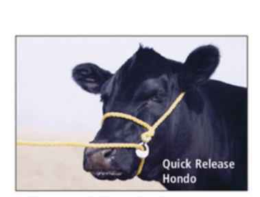 Stone Mfg Black Quick Release Rope Halter with Hondo: 15ft
