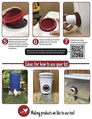 Rentacoop DIY Large Chicken Feeder Kit : 2ct