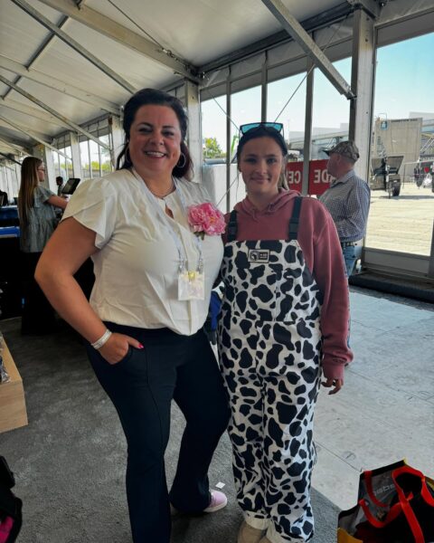 4-D Ag Adult Cow Print Bibbed Overalls: Small