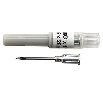 Aspen 16 gauge x 1 inch Aluminum Hub Disposable Needles : 100ct