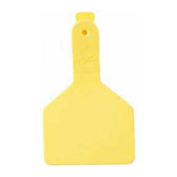 Z Tag Calf Yellow Long Neck Blank Tags : 25ct