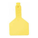 Z Tag Calf Yellow Long Neck Blank Tags : 25ct