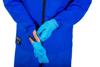 Udder Tech Jacket 1/2 Zipper Solid w/Thumbhole Blue: XL