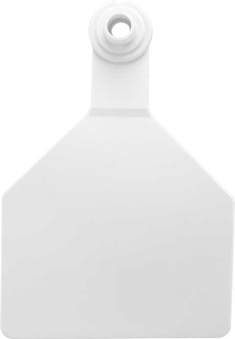 Z-Tag Stockman Cow Large 2 Piece Tags 25ct: White