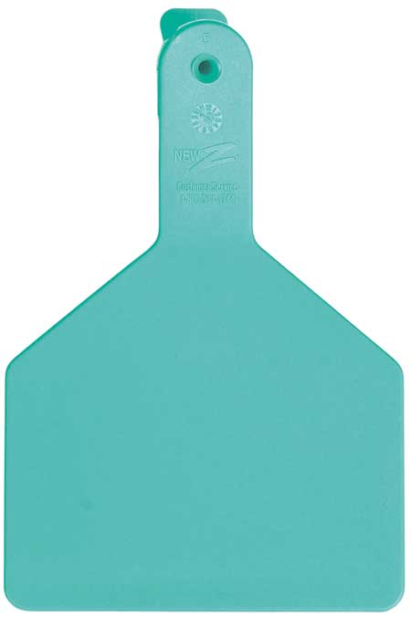 Z Tag No Snag Cow Tags: Blank- Pack of 100 Turquoise